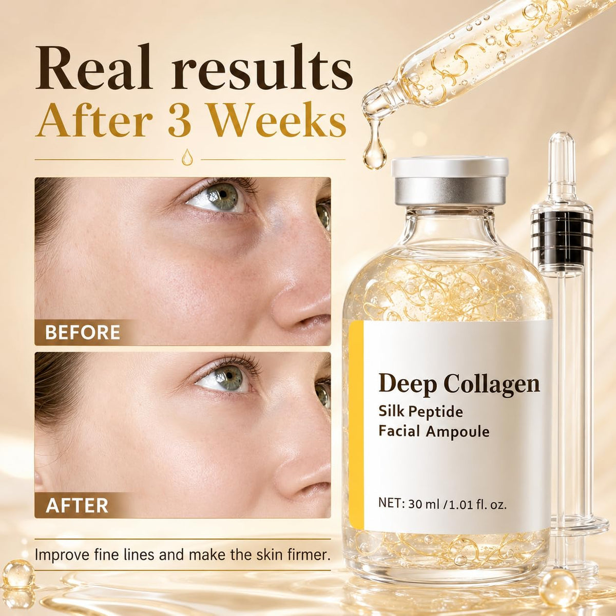 Deep Collagen Silk Peptide Facial Ampoule
